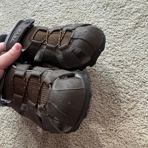 Teva Hybrid Water Hiking Sandals Closed Toe Women's Size 10 Brown Style 6969 - Picture 4 of 13